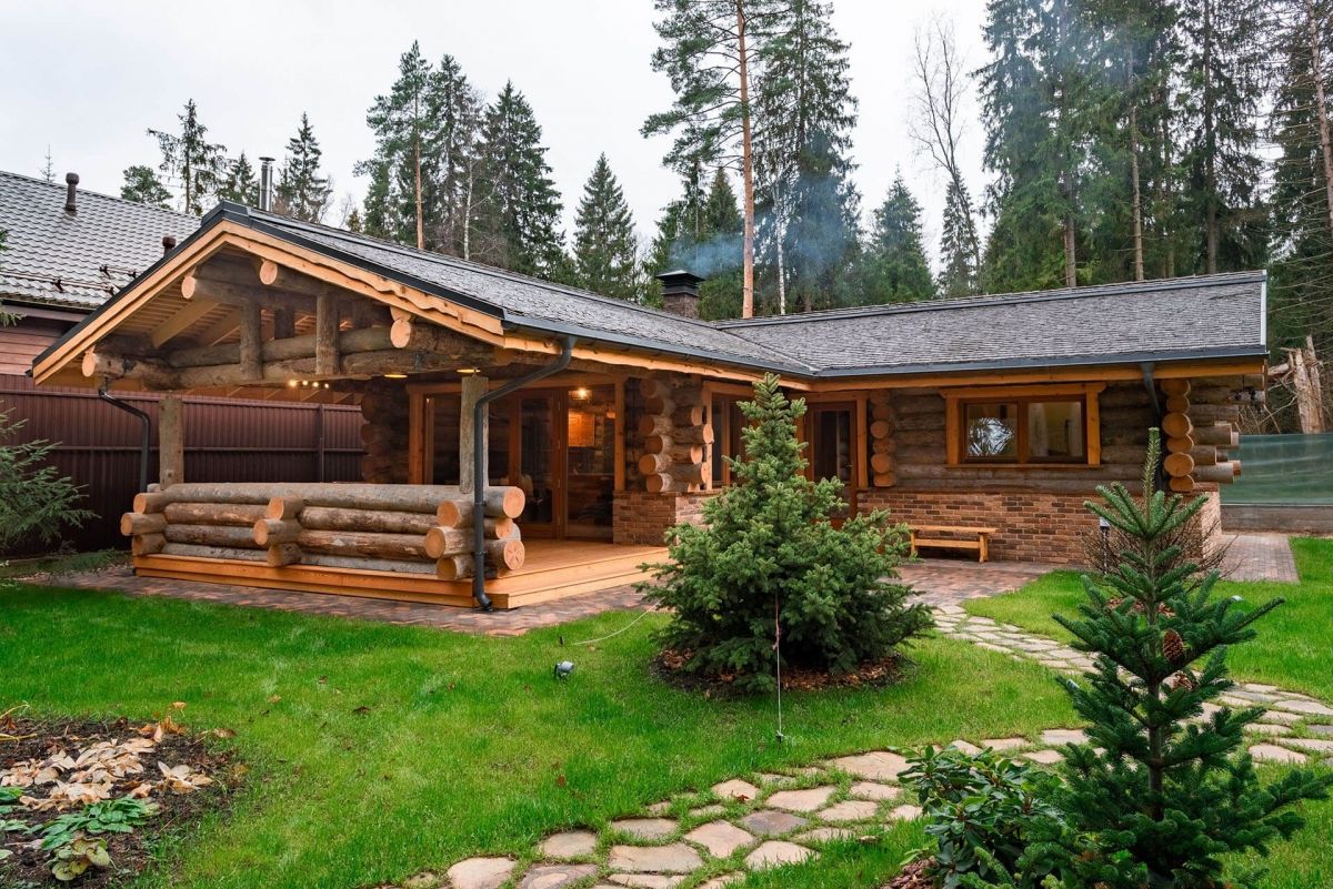Case in legno Heptadome Casa in Legno, con Sauna: Vivere Naturale, Vivere Bene