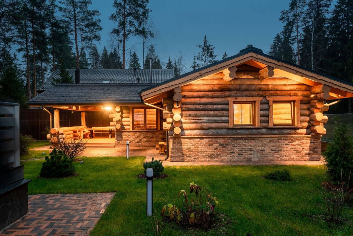 Case in legno Heptadome Casa in Legno, con Sauna: Vivere Naturale, Vivere Bene