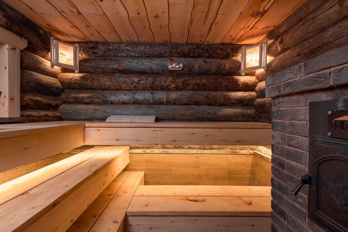Case in legno Heptadome Casa in Legno, con Sauna: Vivere Naturale, Vivere Bene
