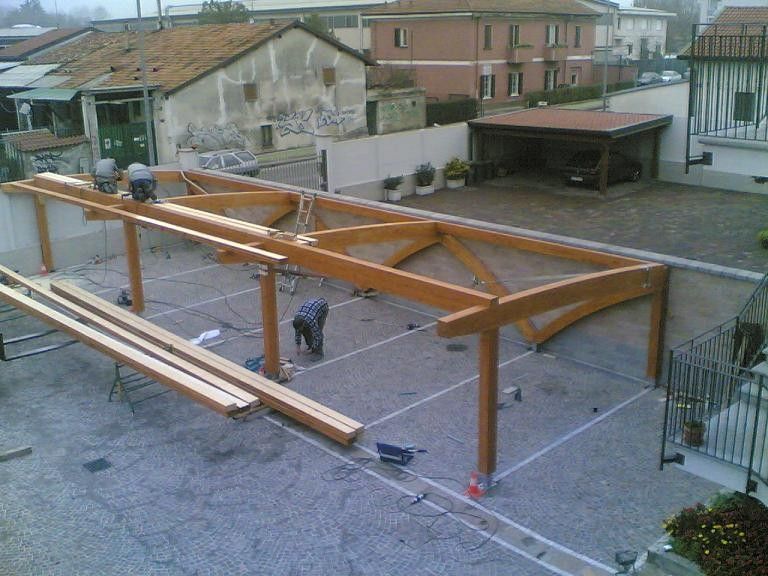 Chioschi e Gazebi in legno BCL Pensiline Fotovoltaiche