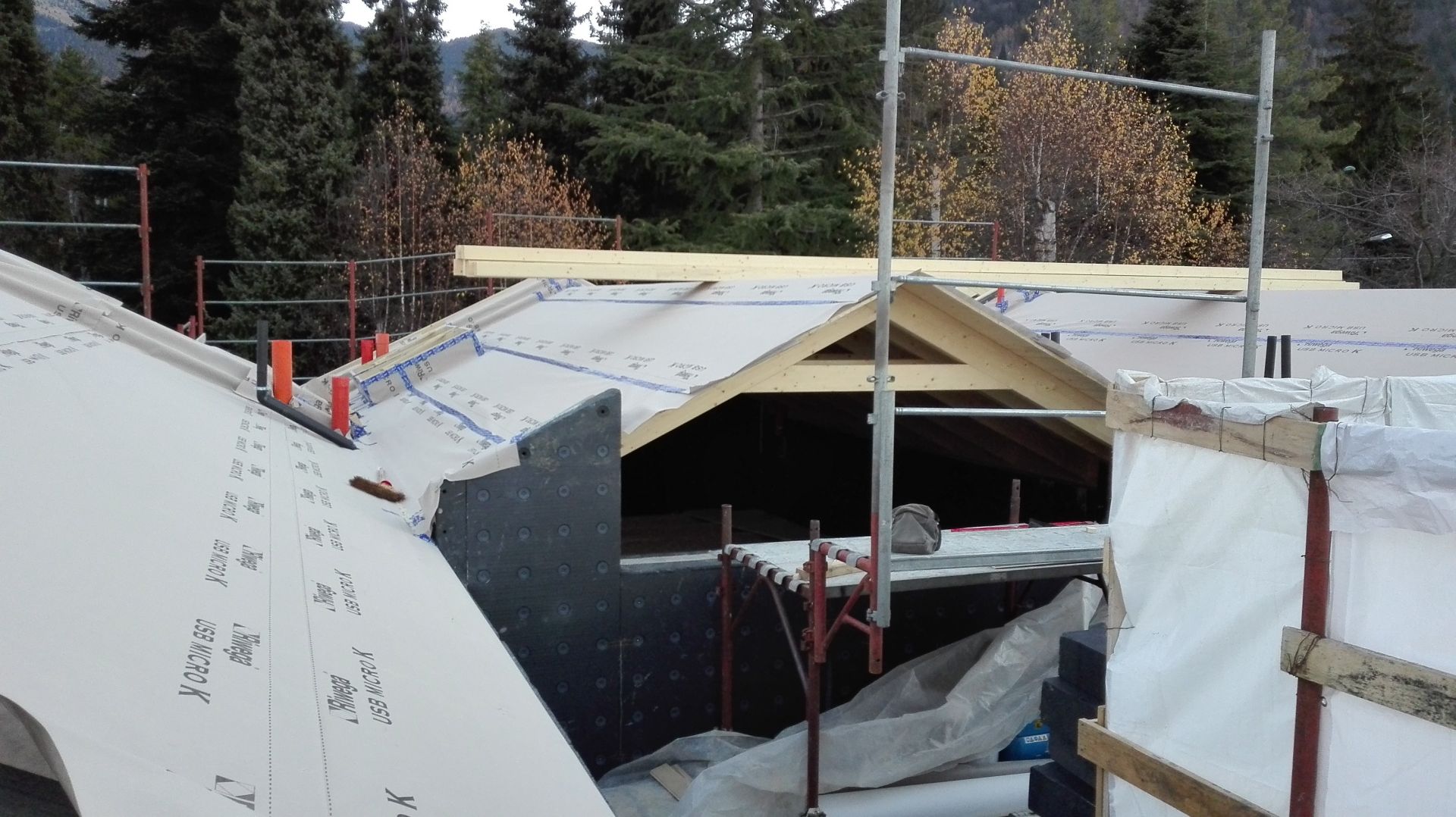 Sopraelevazioni in legno BCL Tetto legno lamellare cert FSC e PEC sbiancato 