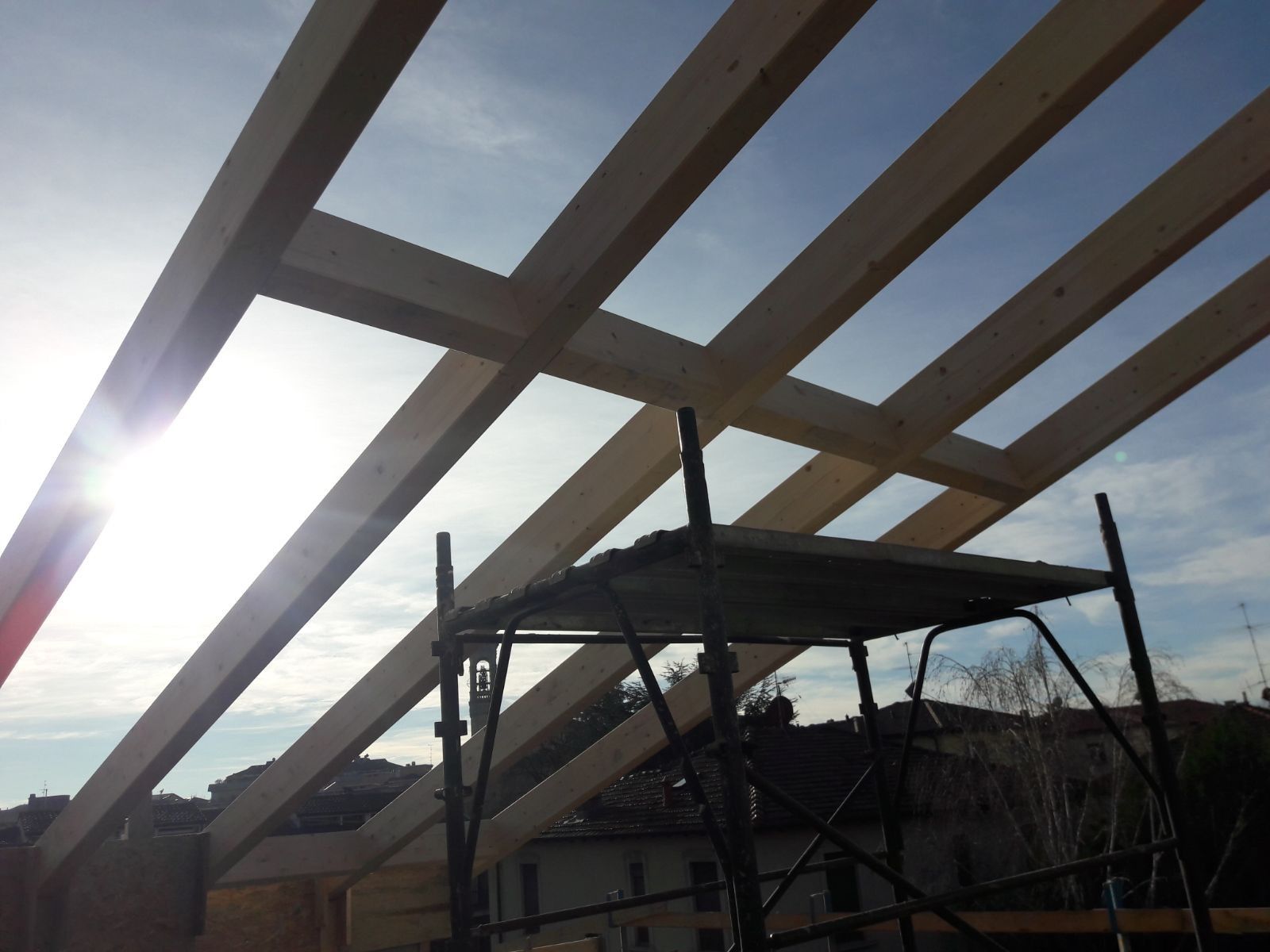 Sopraelevazioni in legno BCL Sopraelevazione a Telaio in Legno Lamellare cert FSC e PEFC  Bergamo