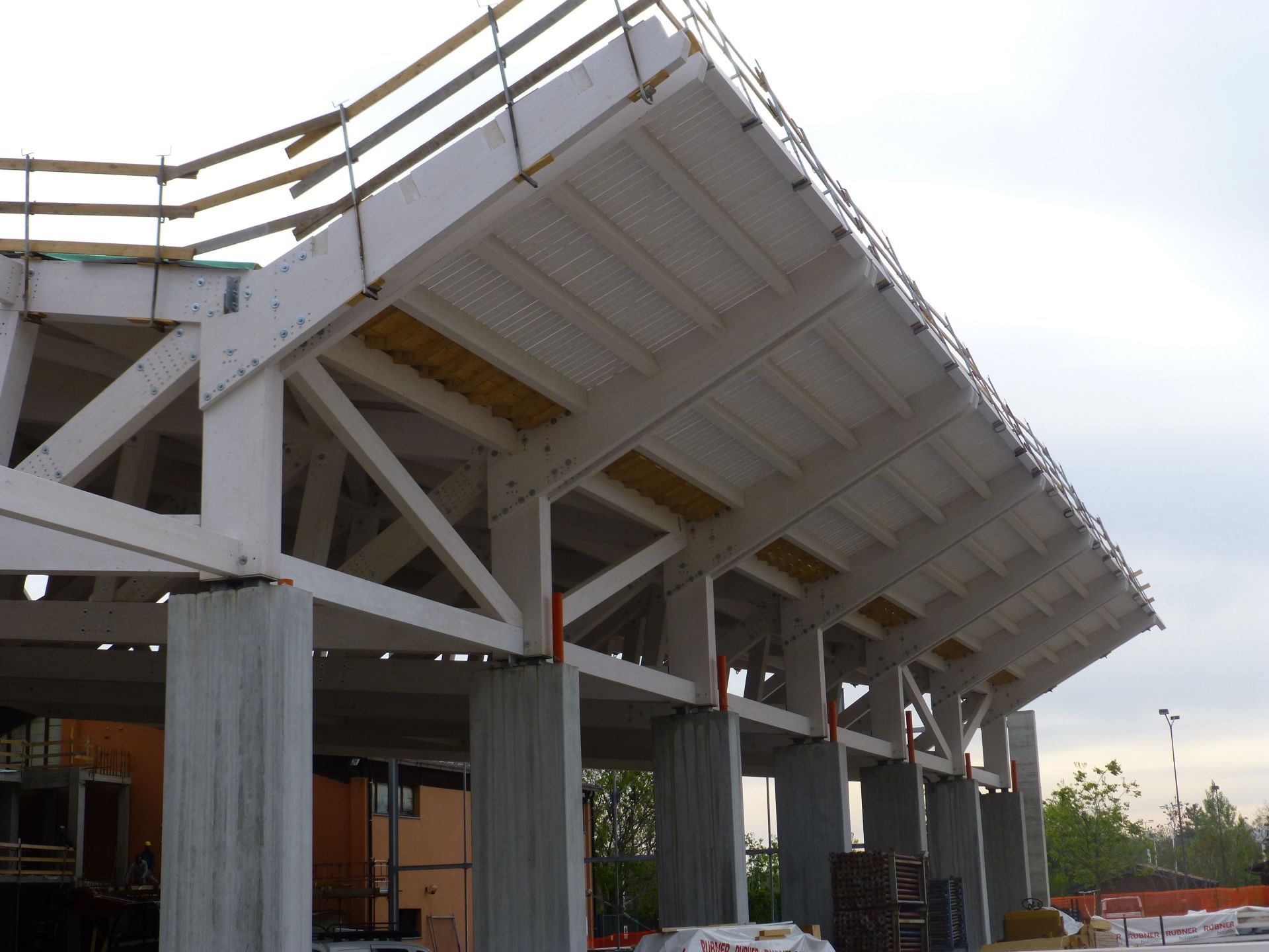 Tetti in Legno in legno BCL Struttura industriale in Legno Lamellare