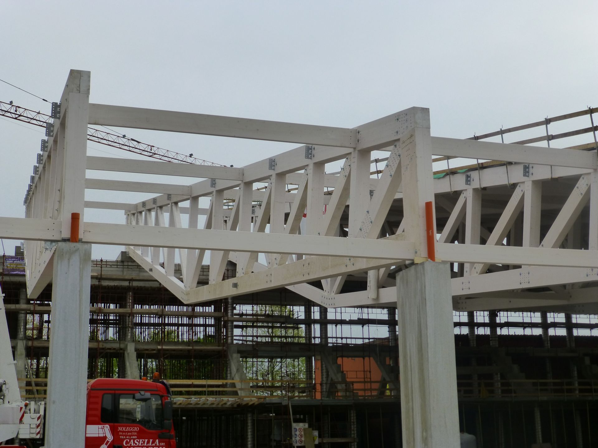 Tetti in Legno in legno BCL Struttura industriale in Legno Lamellare