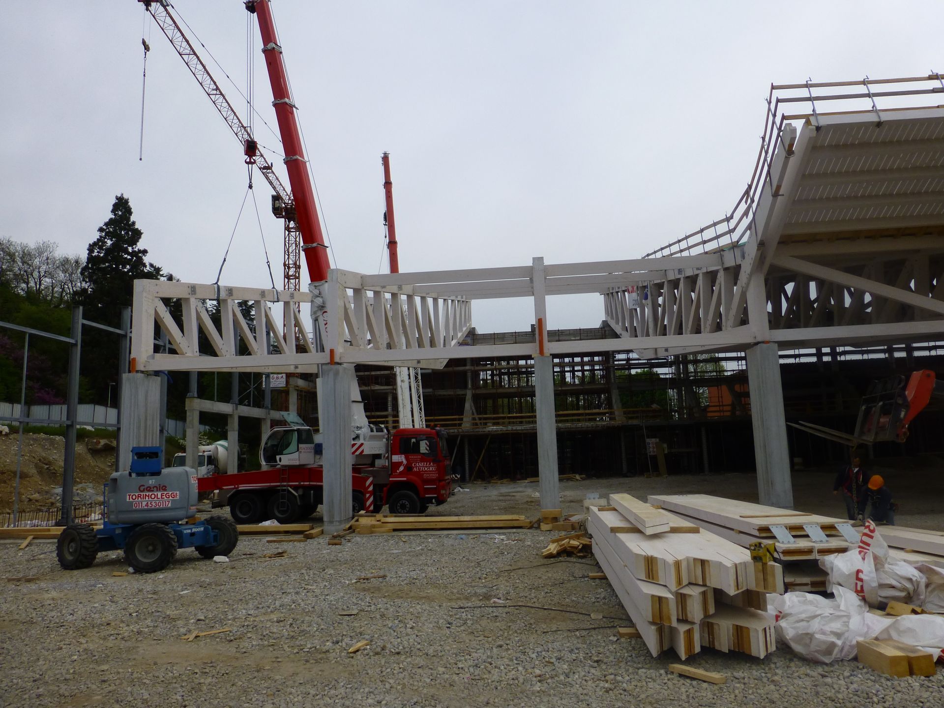 Tetti in Legno in legno BCL Struttura industriale in Legno Lamellare