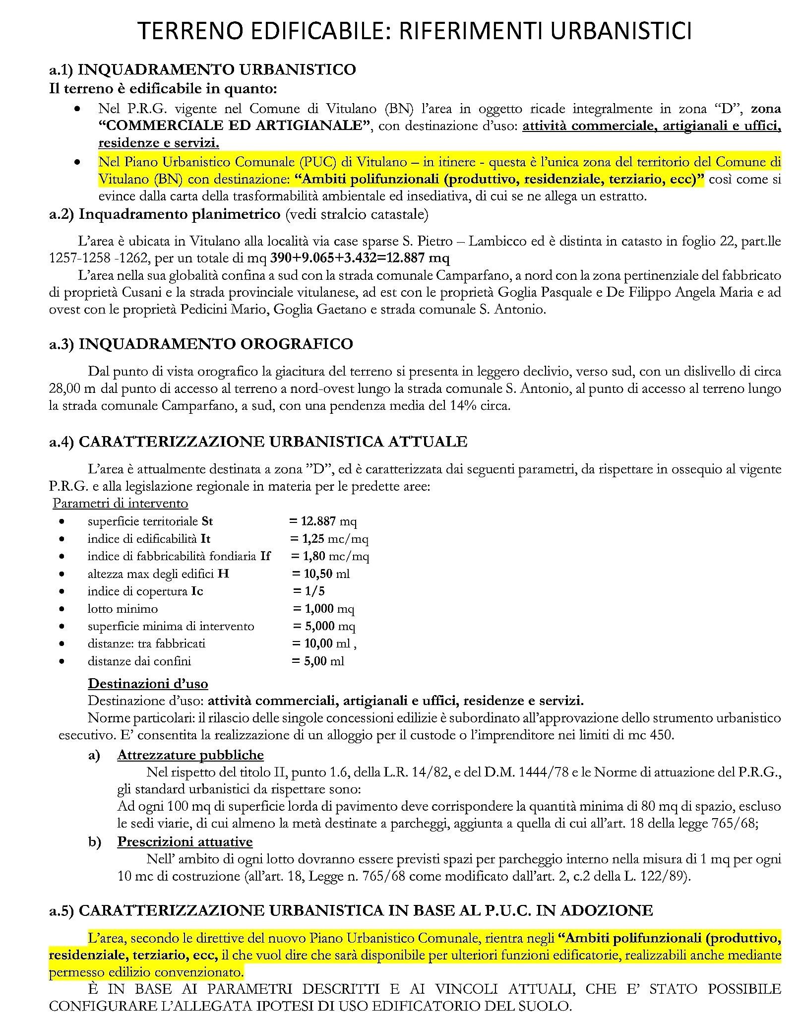 Vendita Terreno edificabile Vitulano