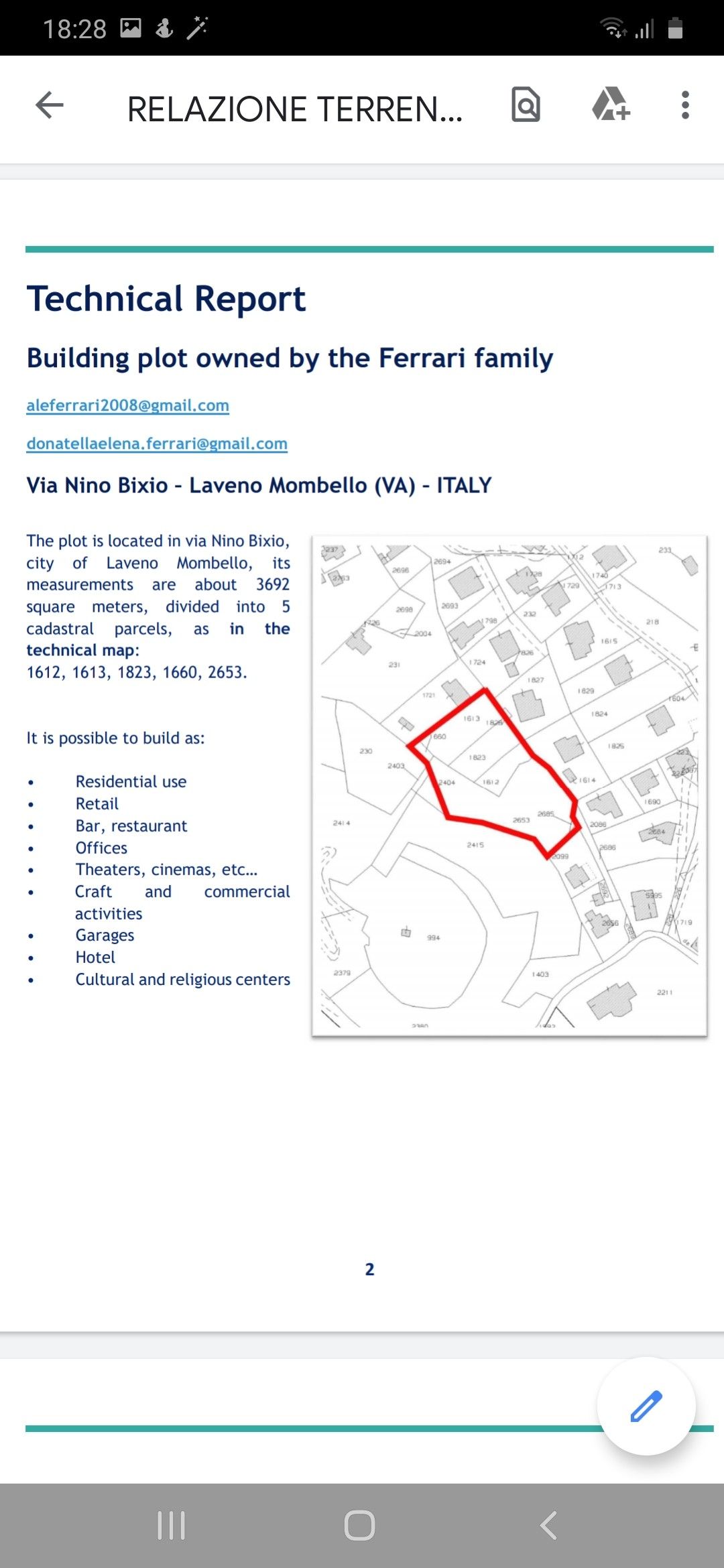 Vendita Terreno edificabile Laveno-Mombello