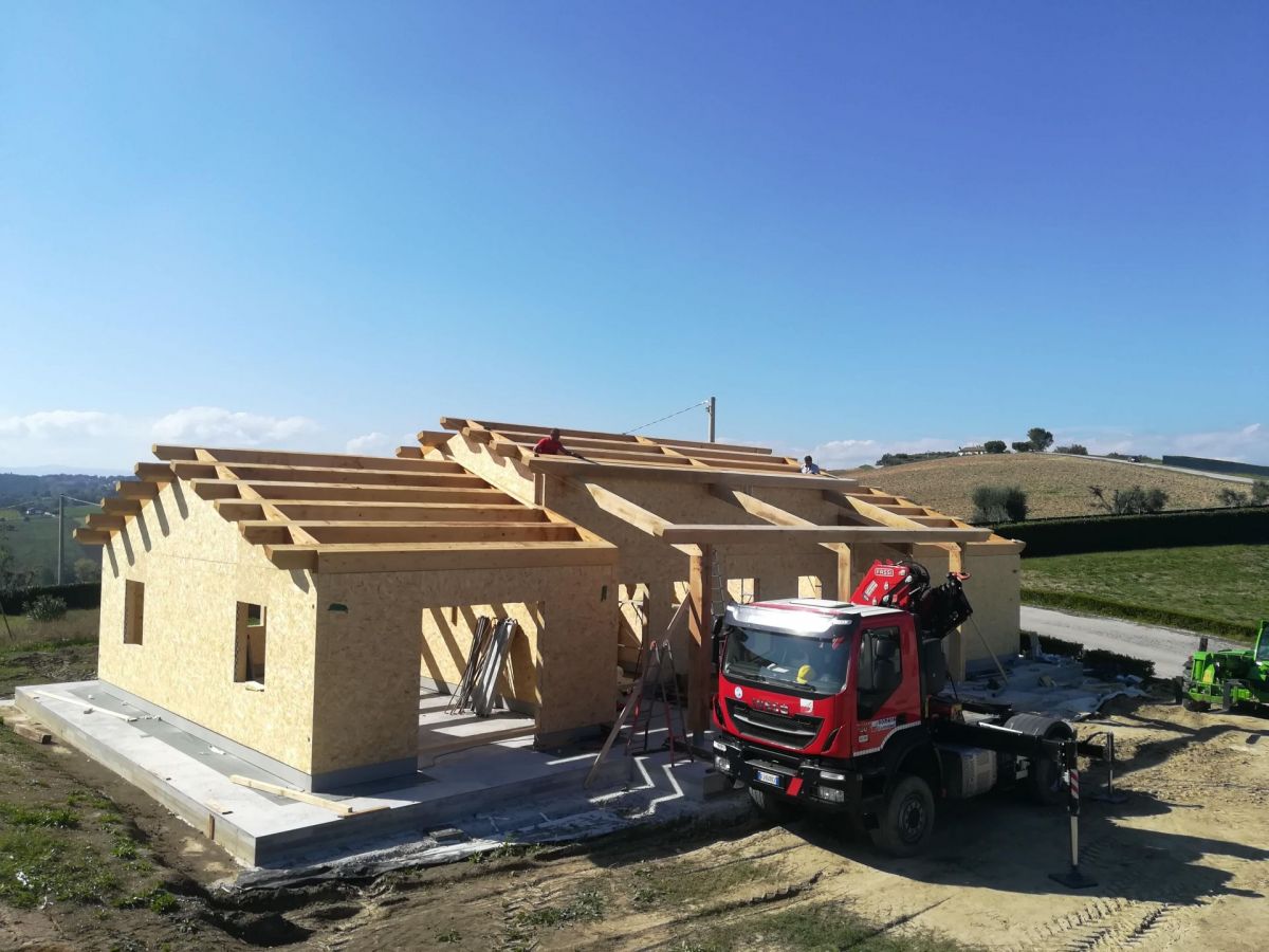 Case in legno Wood planner Villa 270 mq