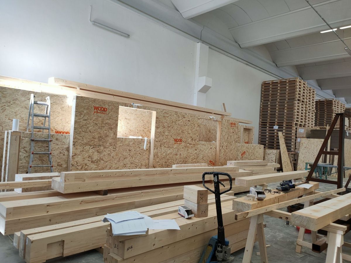 Case in legno Wood planner Villa vista mare