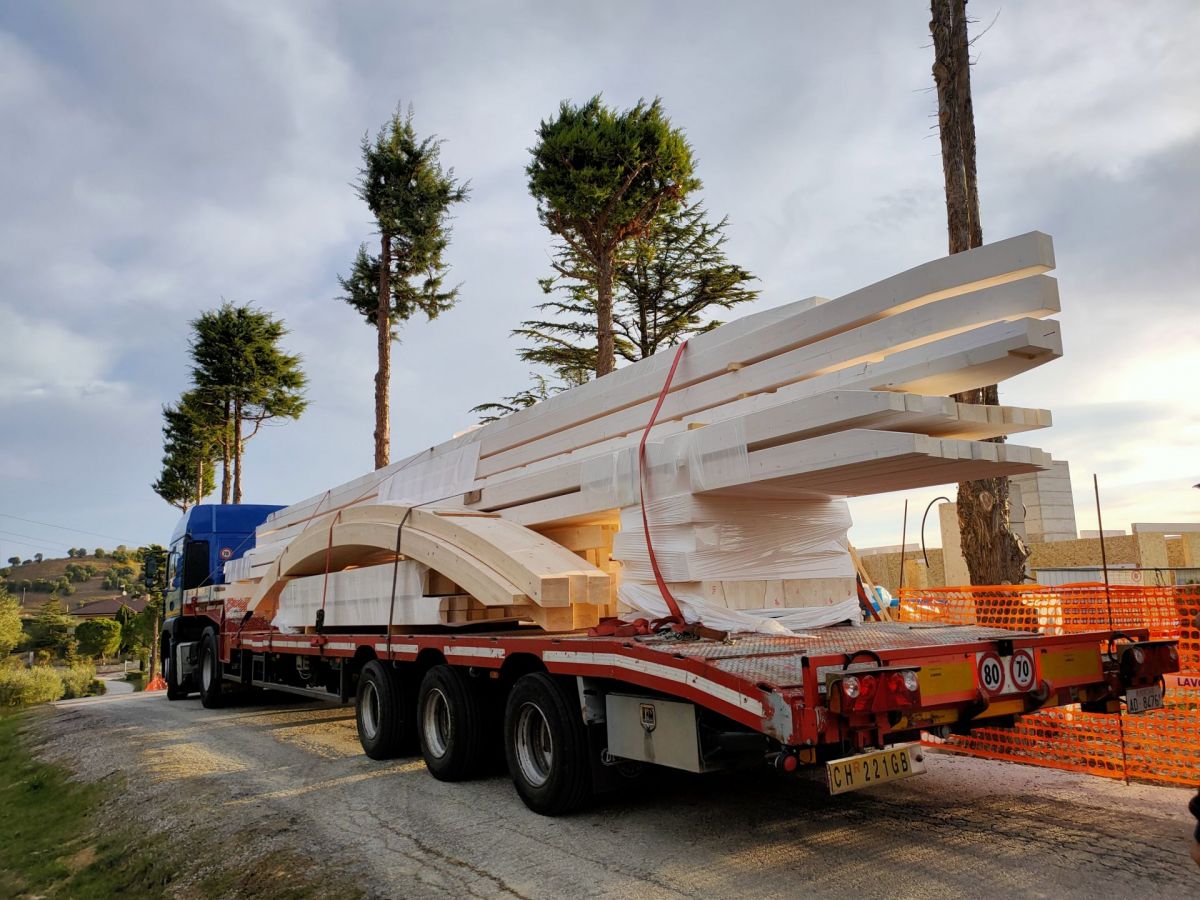 Case in legno Wood planner Villa vista mare