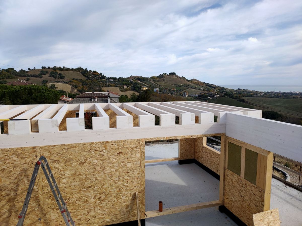 Case in legno Wood planner Villa vista mare