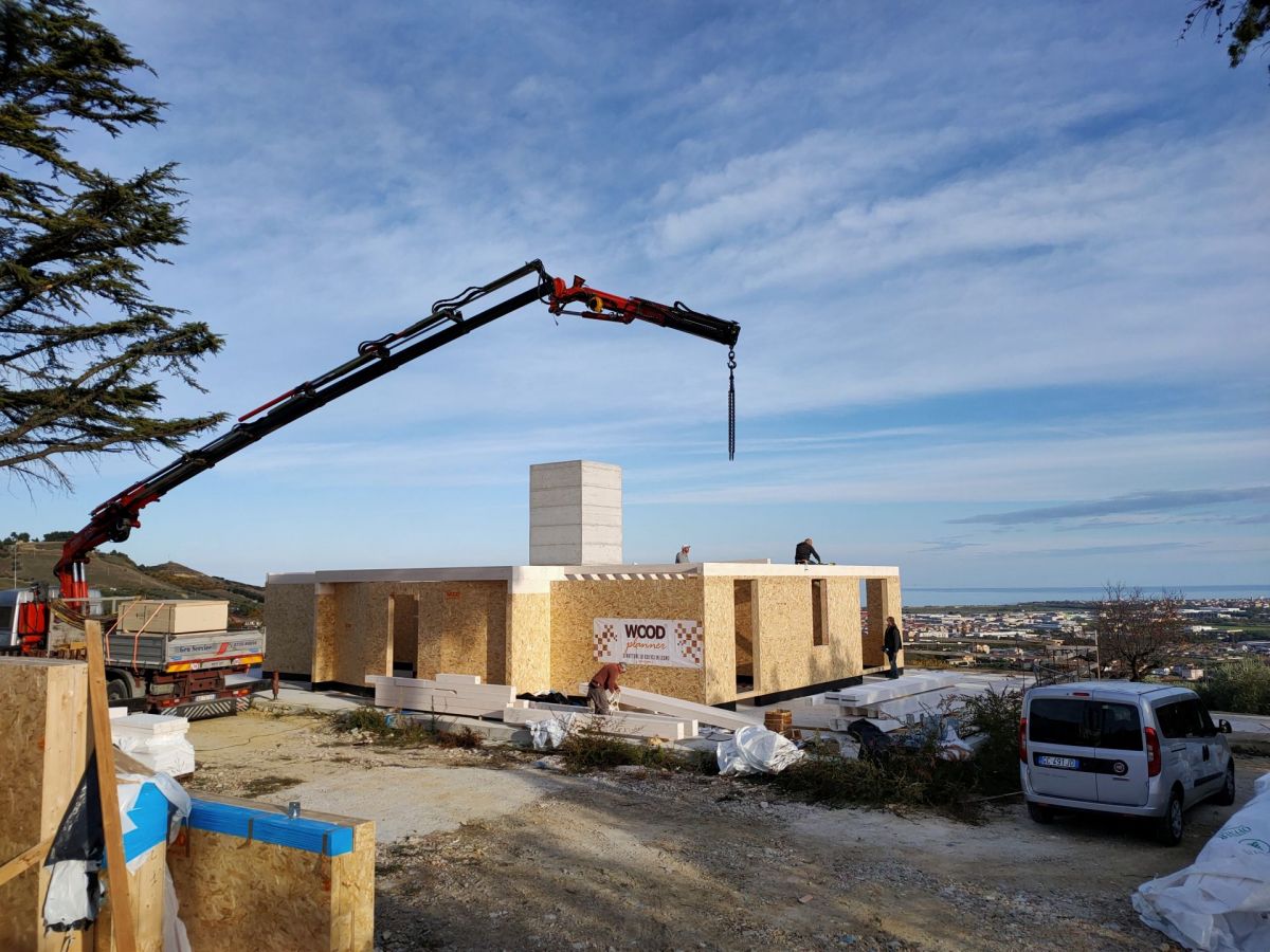 Case in legno Wood planner Villa vista mare