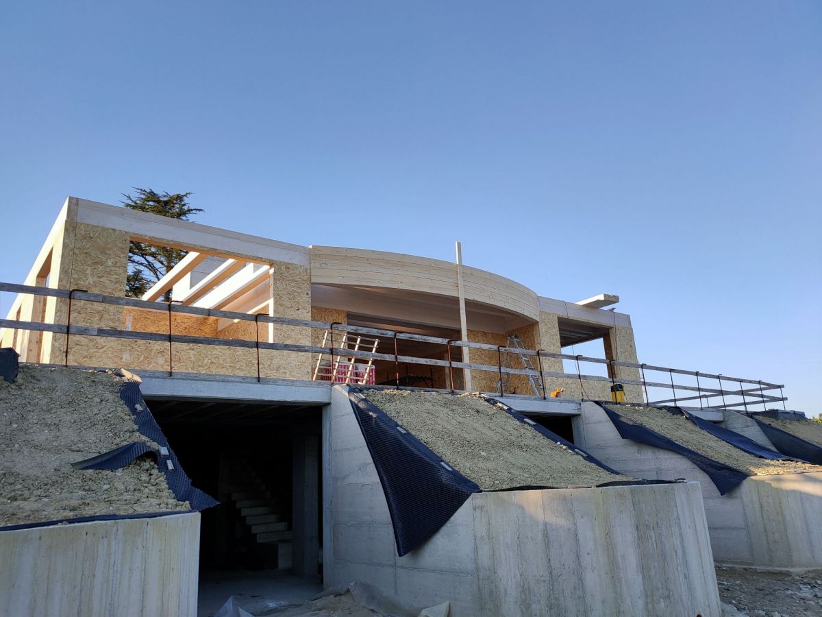 Case in legno Wood planner Villa vista mare