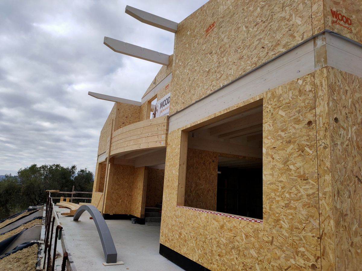 Case in legno Wood planner Villa vista mare