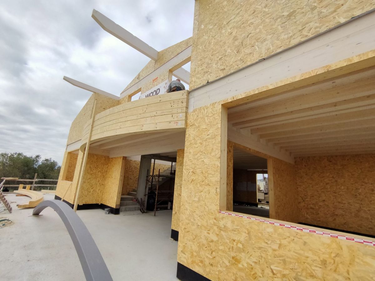 Case in legno Wood planner Villa vista mare