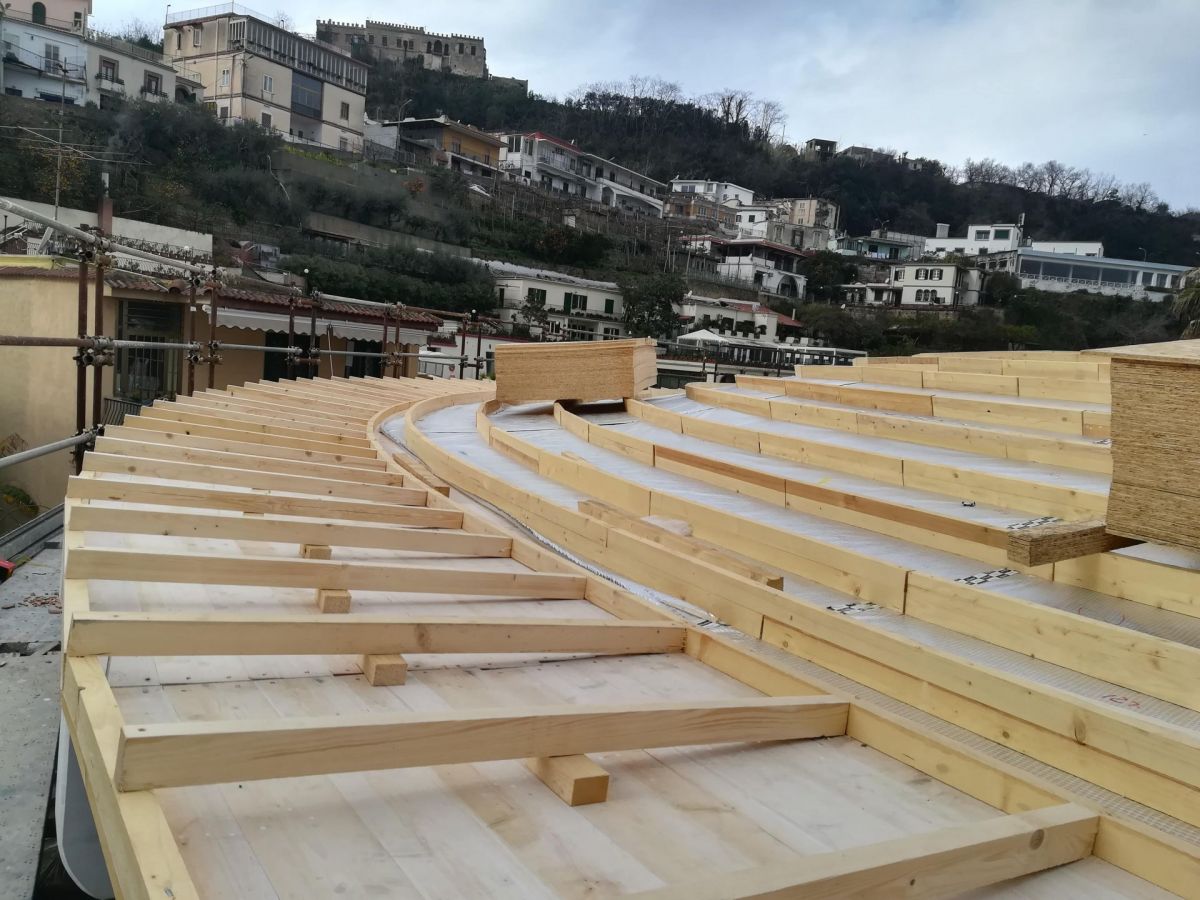 Sopraelevazioni in legno Wood planner Terme stufe di Nerone