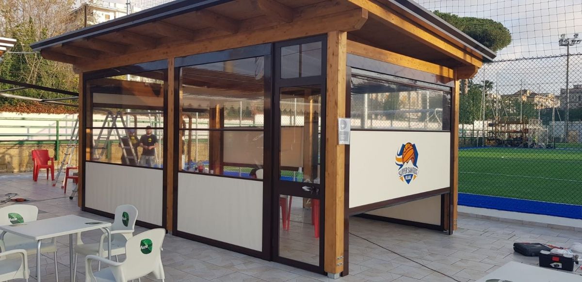 Chioschi e Gazebi in legno Wood planner Strutture per un centro sportivo