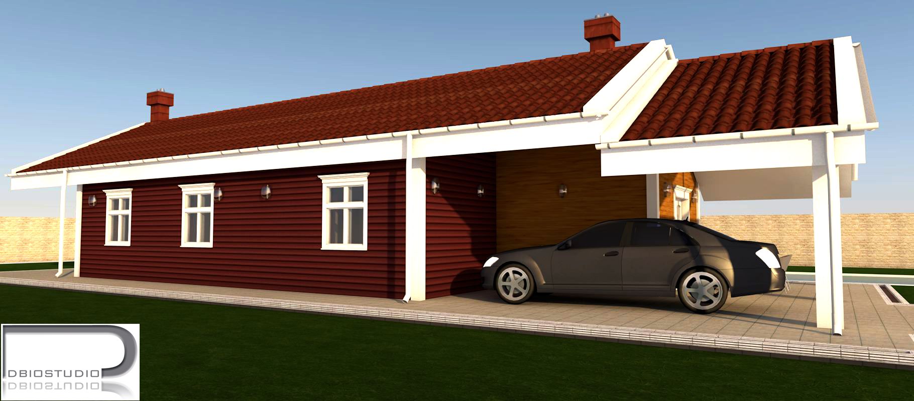 Villa unifamiliare monopiano P.T. 105,5mq realizzato da Lorenzo Imperiali DBIOSTUDIO, Assistenza tecnica a Torino