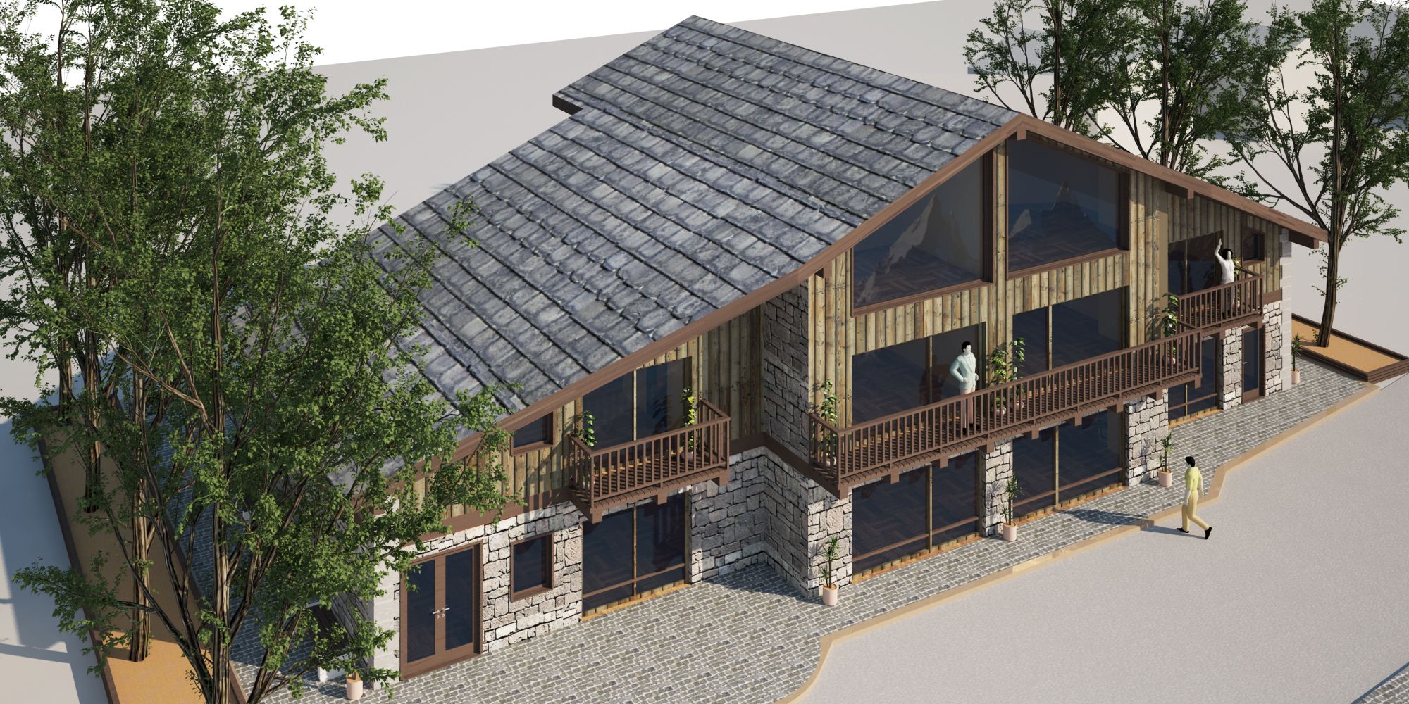 Progetto Albergo Montano realizzato da Lorenzo Imperiali DBIOSTUDIO, Assistenza tecnica a Torino