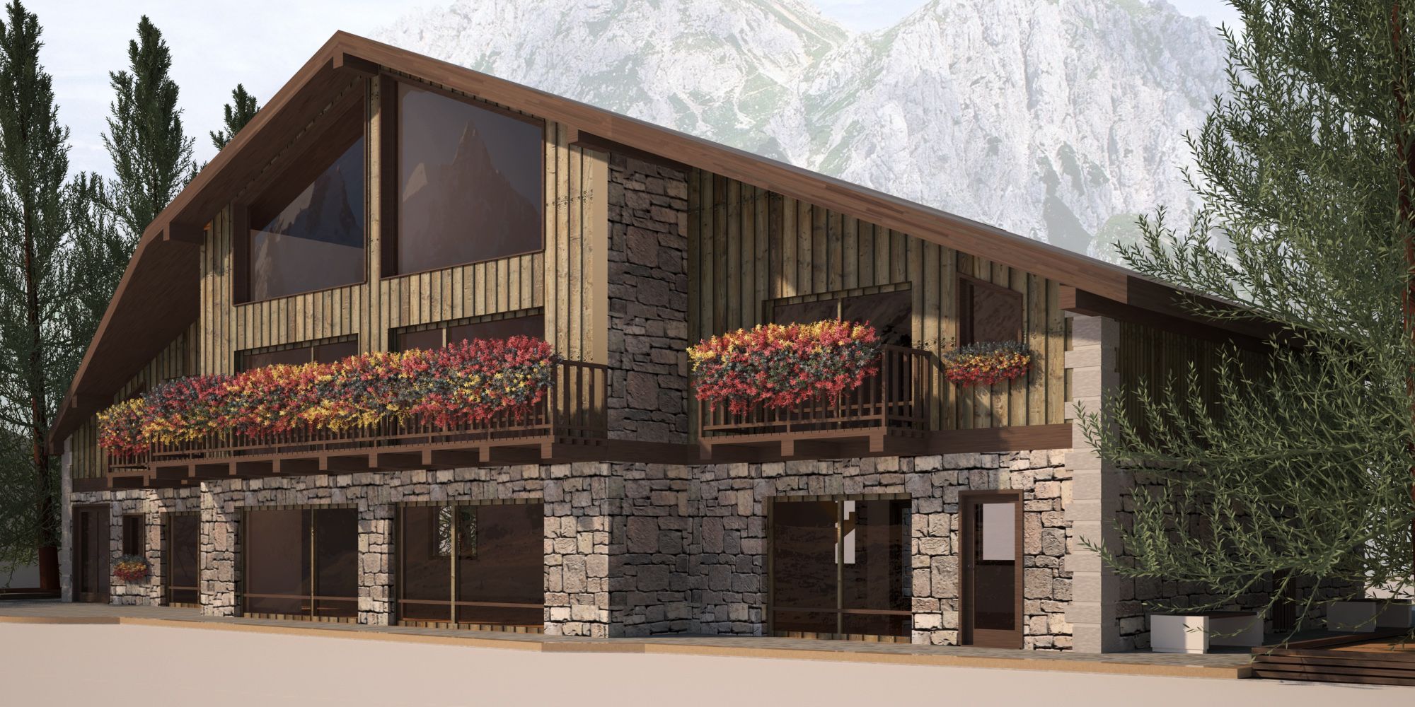 Progetto Albergo Montano realizzato da Lorenzo Imperiali DBIOSTUDIO, Assistenza tecnica a Torino