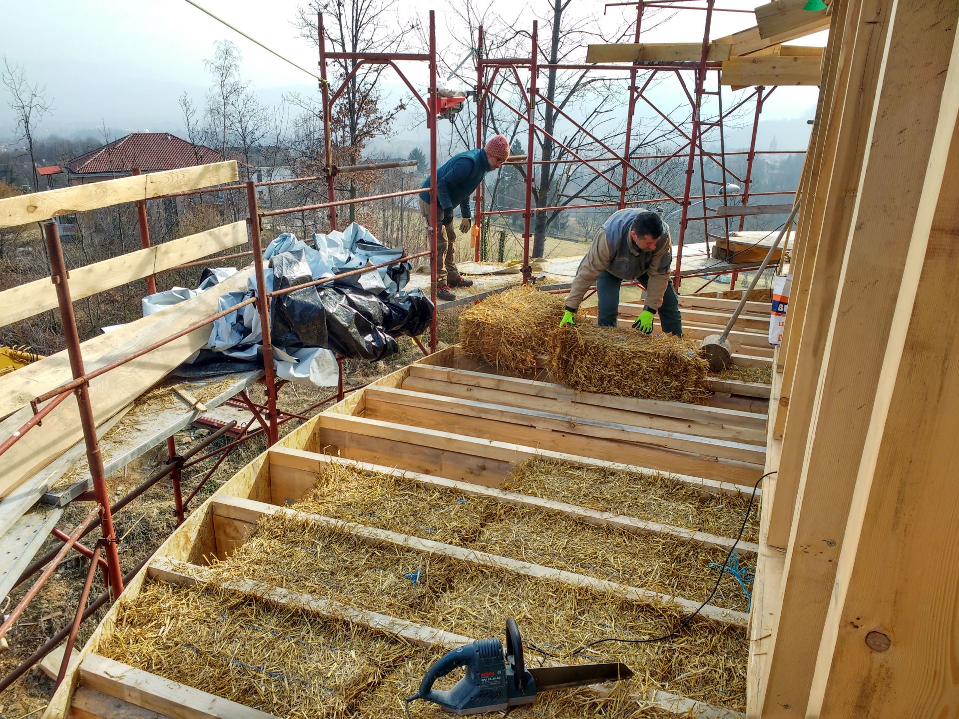 Casa Gucia realizzato da Atelier di Progettazione Green Think_Naturalmente Paglia, Assistenza tecnica a Rivalta di Torino