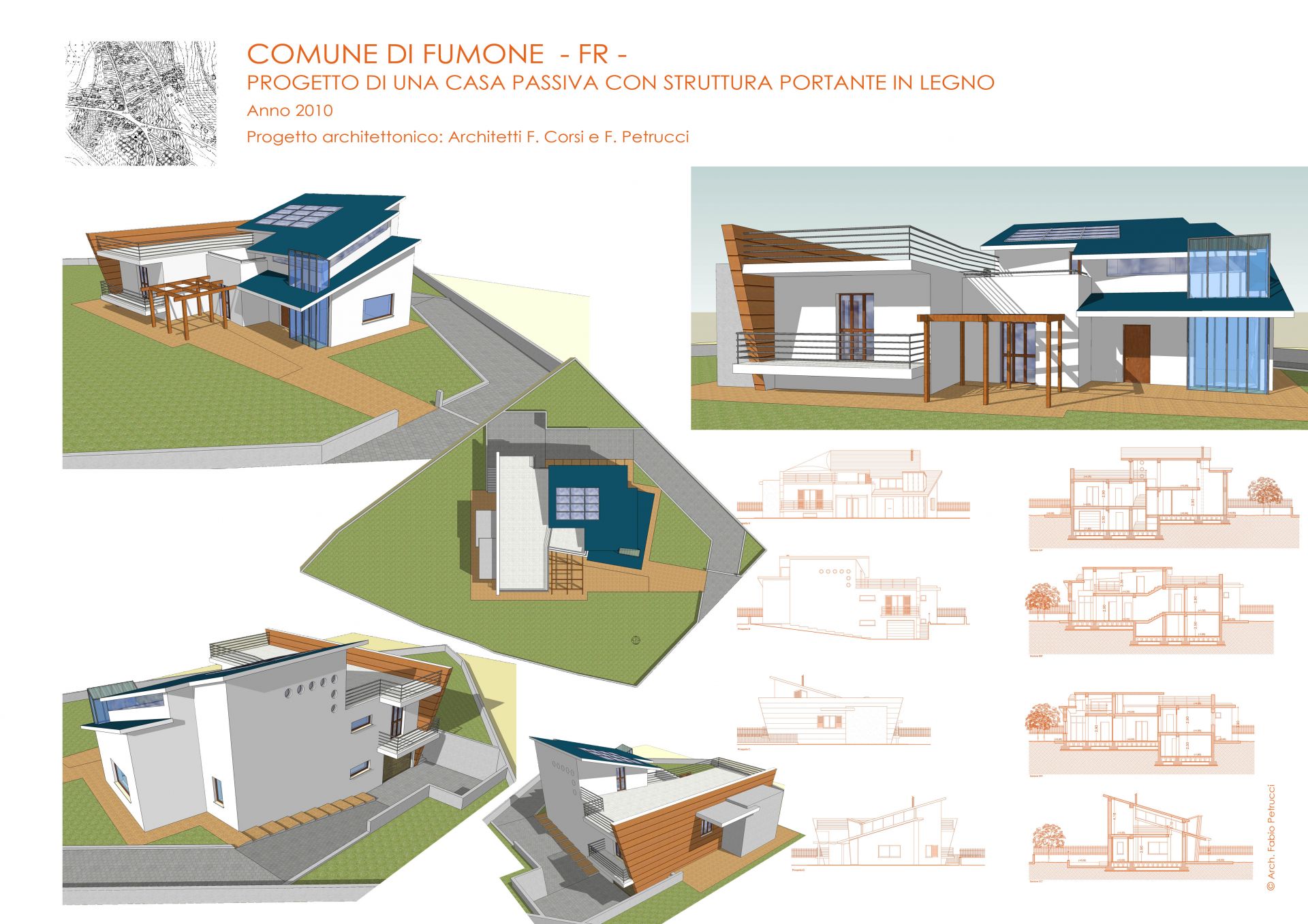 Progetto di una casa passiva in legno realizzato da Fabio Petrucci, Assistenza tecnica a Frosinone