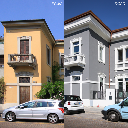 Ristrutturazione villa privata a Milano realizzato da Studio di Architettura Paolo Bertolotti, Progettazione architettonica a Busto Arsizio