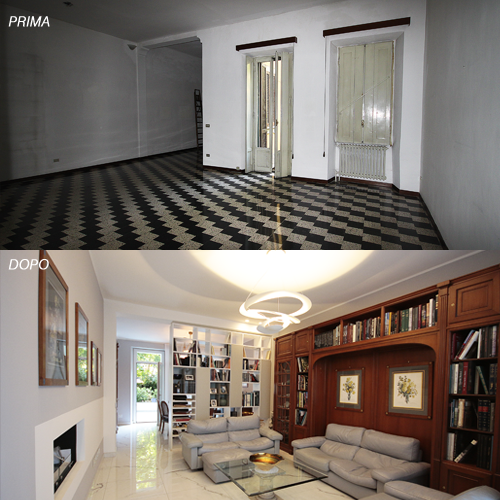 Ristrutturazione villa privata a Milano realizzato da Studio di Architettura Paolo Bertolotti, Progettazione architettonica a Busto Arsizio